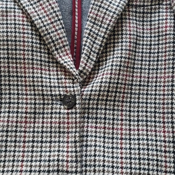 Topshop Oversized Double Breasted Plaid Overcoat in US 6 - Picture 5 of 7